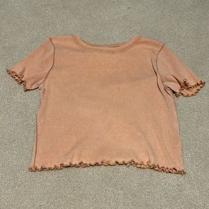 Aerie Coral Baby Tee
